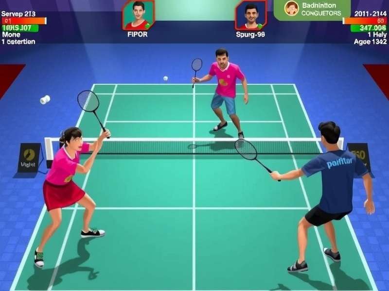 Badminton Conquerors India gameplay screenshot